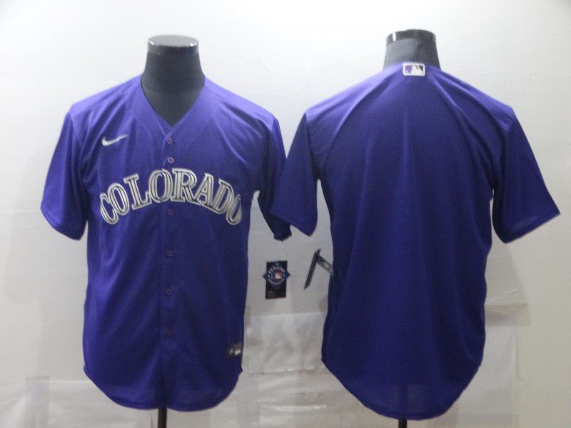 Men Colorado Rockies Blank Purple Game Nike MLB Jerseys->detroit tigers->MLB Jersey